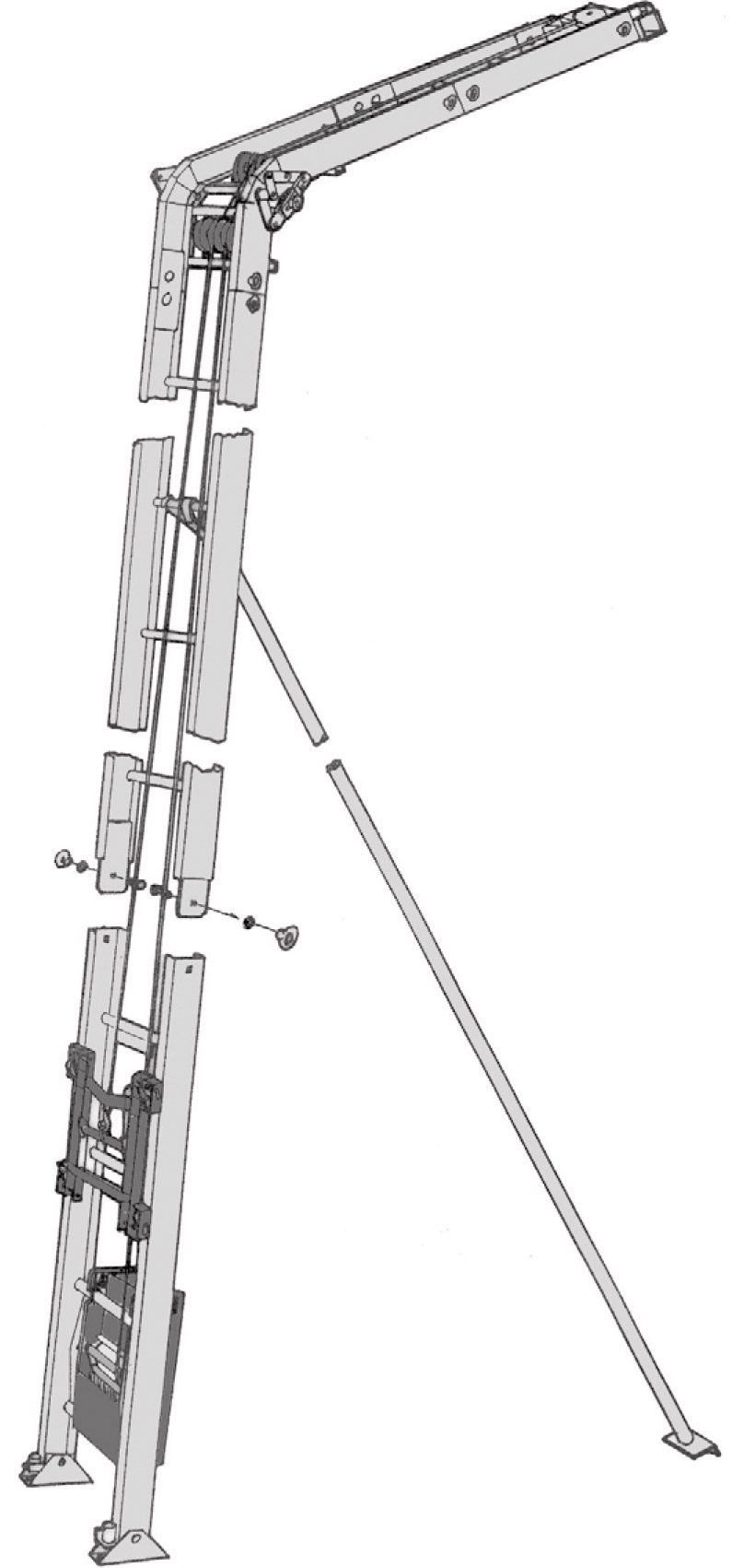 Möbelaufzug mieten Dortmund – GEDA Fixlift 250 kg Schrägbauaufzug